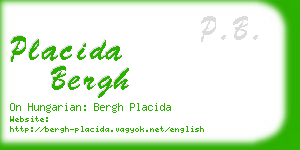 placida bergh business card
